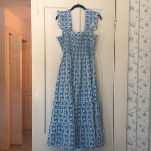 Hill House Home Ellie Nap Dress, medium, Trailing Vein print